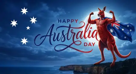 Australia Day Kangaroo Image - Free Happy Australia Day Download