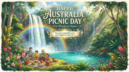 Australia Picnic Day 2026 Background Design - Free Australia Picnic Day 2026 Download