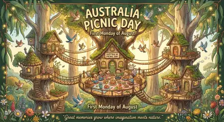 Australia Picnic Day 2026 Green Park Illustration - Free Australia Picnic Day 2026 Download