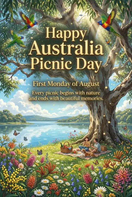 Australia Picnic Day 2026 Mobile Wallpaper - Free Australia Picnic Day 2026 Download