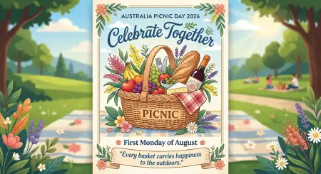 Australia Picnic Day 2026 Picnic Event Flyer - Free Australia Picnic Day 2026 Download