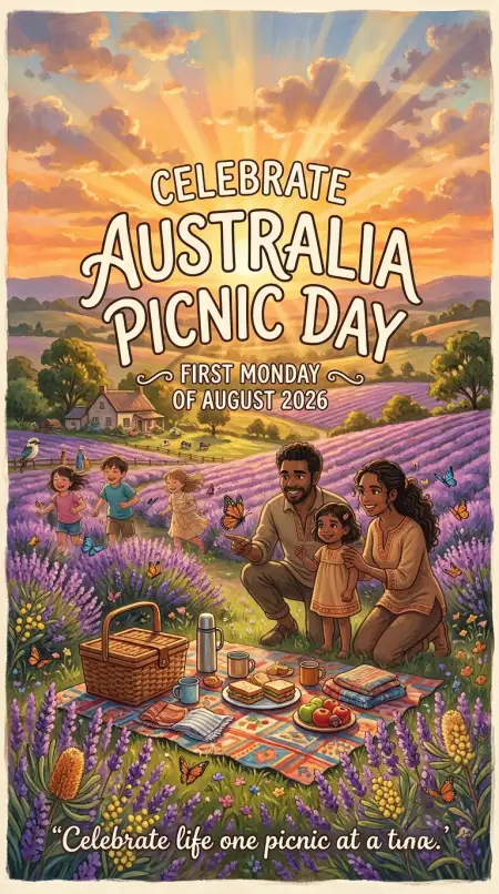 Australia Picnic Day 2026 Poster Design - Free Australia Picnic Day 2026 Download