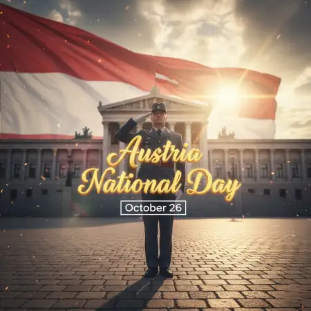 Austria National Day 2025 3d Poster Design - Free Austria National Day 2025 Download
