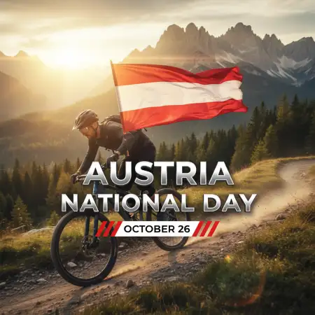 Austria National Day 2025 Digital Greeting Card Design - Free Austria National Day 2025 Download