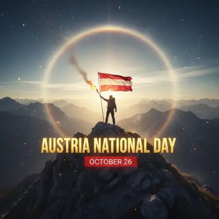 Austria National Day 2025 Flag Hoisting Ceremony - Free Austria National Day 2025 Download