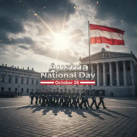 Austria National Day 2025 Greetings And Wishes - Free Austria National Day 2025 Download