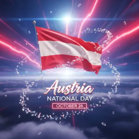 Austria National Day 2025 Greetings In German And English - Free Austria National Day 2025 Download