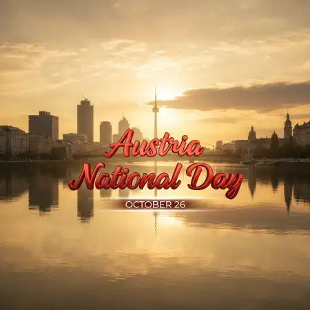 Austria National Day 2025 Motivational Message In German - Free Austria National Day 2025 Download