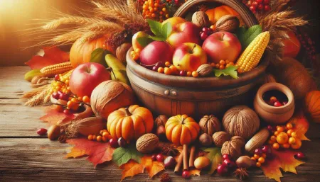 Autumn Harvest Background Wallpaper For Web Designers - Free Background Download