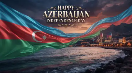 azerbaijan independence day 2026 patriotic illustration png - Azerbaijan Independence Day 2026