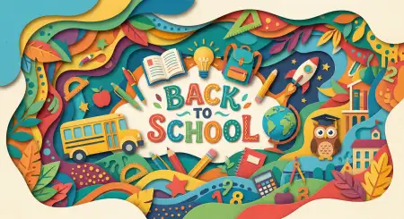 Free Back To School Background Colorful Vector Background Image Download