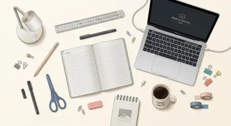 Free Back To School Background Flat Lay Design Background Image Download