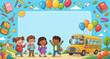 Back To School Background For Website Banner - Free Website Banner Download