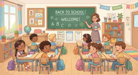 Free Back To School Background Illustration Background Image Download