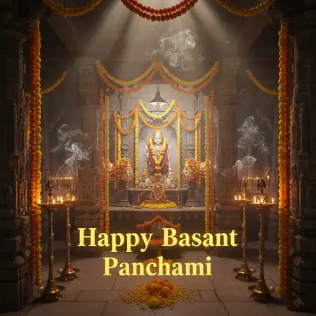 Free Basant Panchami Banner Ai Generated Background Download
