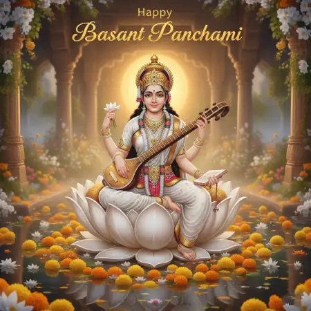 Basant Panchami Social Media Post For Facebook - Free Basant Panchami Social Media Post Download