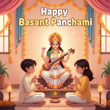 Basant Panchami Social Media Post For Instagram - Free Basant Panchami Social Media Post Download