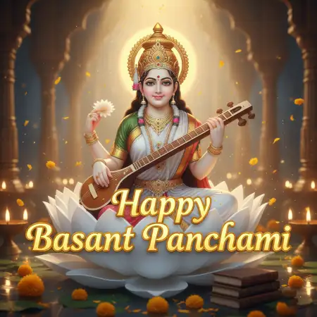 Free Basant Panchami Wishes Hd Text Background Download