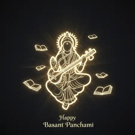 Free Basant Panchami Wishes Peaceful Thoughts Background Download