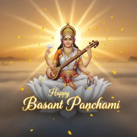 Free Basant Panchami Wishes Trending Text Background Download