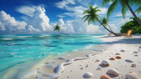 Beach Sunset Laptop Wallpaper 4K - Free Wall Download