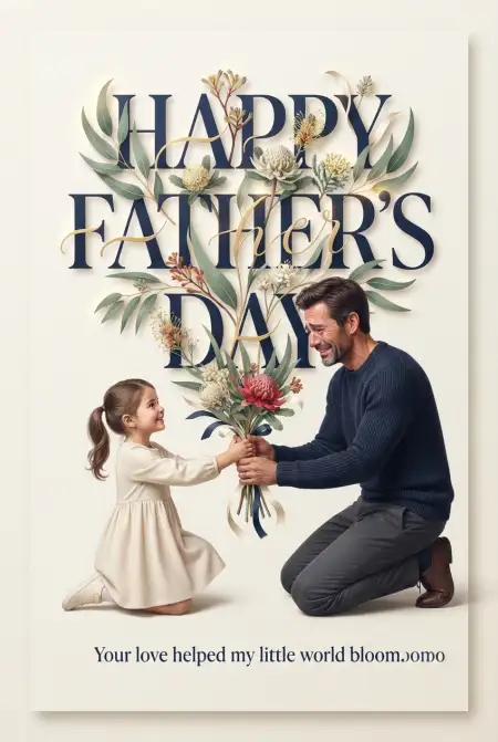 Beautiful Fathers Day Greeting Cards Australia 2026 - Free Fathers Day Australia 2026 Download
