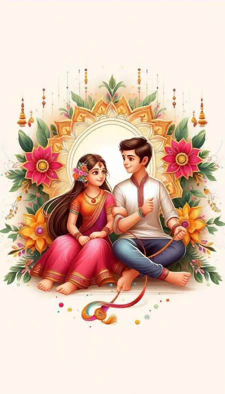 Beautiful Happy Raksha Bandhan Images With Brother-sister - Free Raksha Bandhan Download