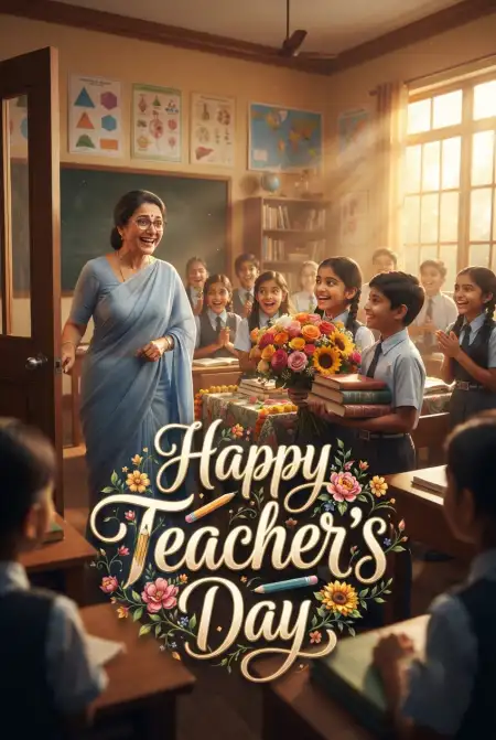 Free Beautiful Happy Teachers Day Cards To Share On Social Media Image Download