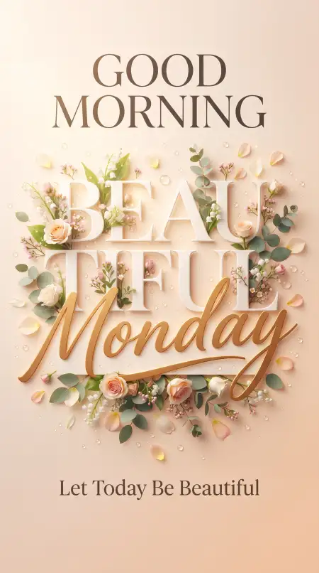 beautiful monday morning wishes