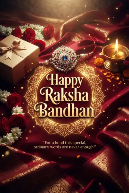 Beautiful Raksha Bandhan 2026 Wishes For Social Media - Free Happy Raksha Bandhan Wishes 2026 Download