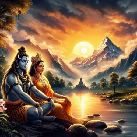 Beautiful Shiv Parvati Wallpaper - Free Wall Download