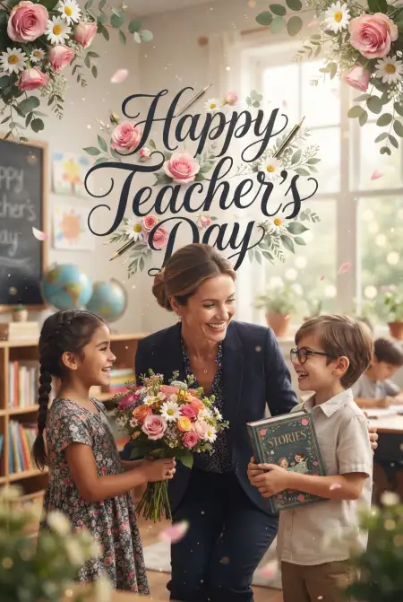Free Beautiful Teachers Day Cards For Instagram Post Image Download