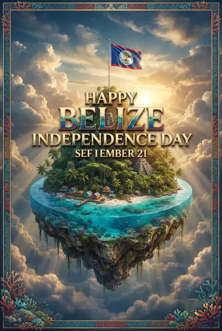 belize independence day 2026 post design - Greek Independence Day Flyer Design
