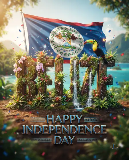 belize independence day creative images