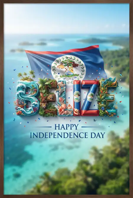 belize independence day digital greeting card 2026 - Jamaica Independence Day 2026 Greeting Card Free Download