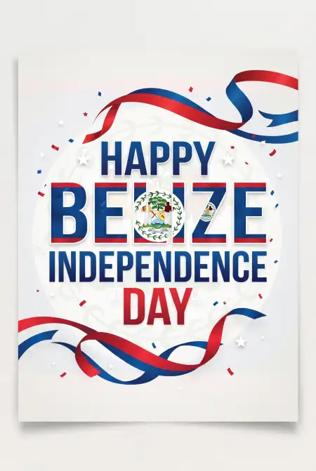 belize independence day vector png