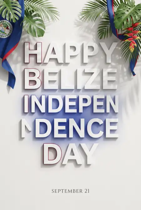 belize independence day wishes images