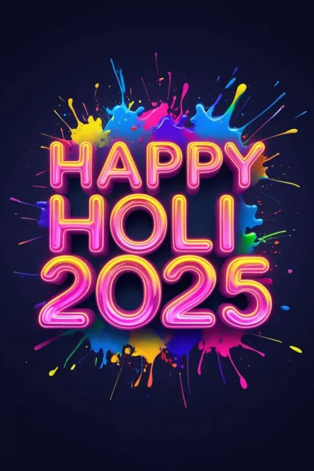 Best Holi 2025 Dj Songs Playlist For Dance Parties - Free Related Happy Holi 2025 Image