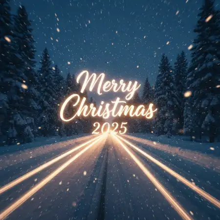 Free Best Merry Christmas Wishes 2025 Background Download