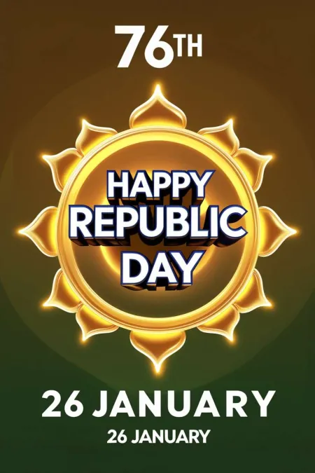 Best Quotes For 76th Republic Day Of India - Free Related 76th Happy Republic Day Of India 26 January Image