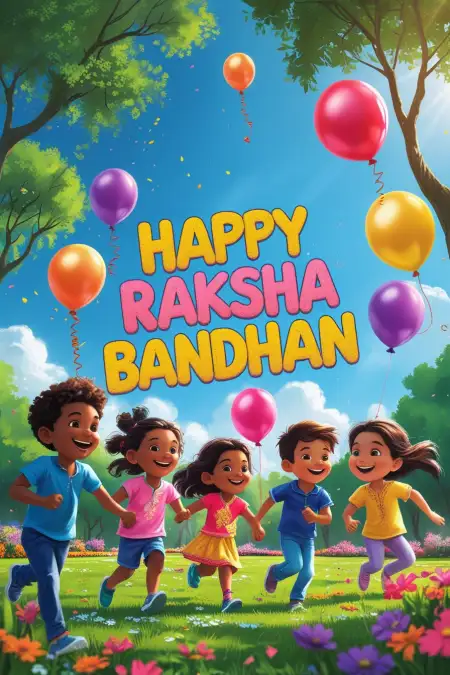 Best Rakhi Wishes For School Children - Free Happy Raksha Bandhan Wishes For Children Download