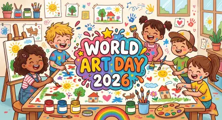 Free Best World Art Day 2026 Wishes With Images 2 Image Download