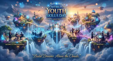 Best World Youth Skills Day 2026 Banner Design - Free World Youth Skills Day 2026 Banner Download