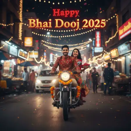 Bhai Dooj 2025 Quotes To Make Brother Smile - Free Happy Bhai Dooj 2025 Wishes Download