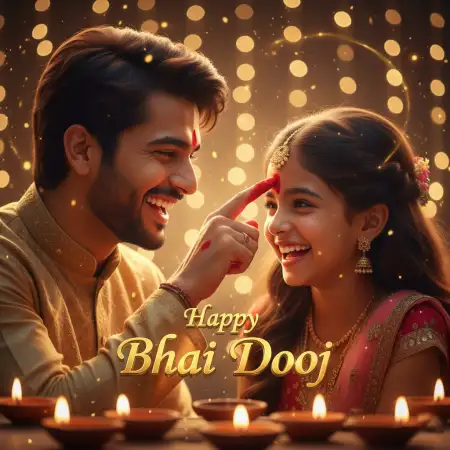 Bhai Dooj 2025 Vfx Festive Background - Free Bhai Dooj Download