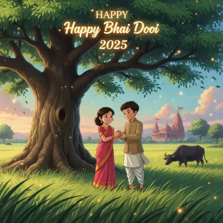 Bhai Dooj 2025 Wishes With Beautiful Quotes - Free Happy Bhai Dooj 2025 Wishes Download