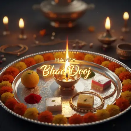 Bhai Dooj 3D Text Image Free Download - Free Bhai Dooj Download