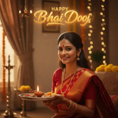 Bhai Dooj HD Images With Name Edit Online - Free Bhai Dooj Download