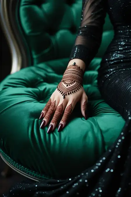 Bharwa Hand Mehndi Design For Wedding - Free Related Mehndi Design Image