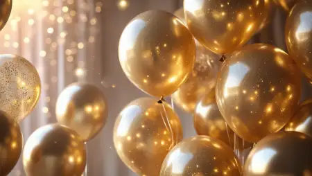 Birthday Background Red And Golden Combo - Free Happy Birthday Background Download